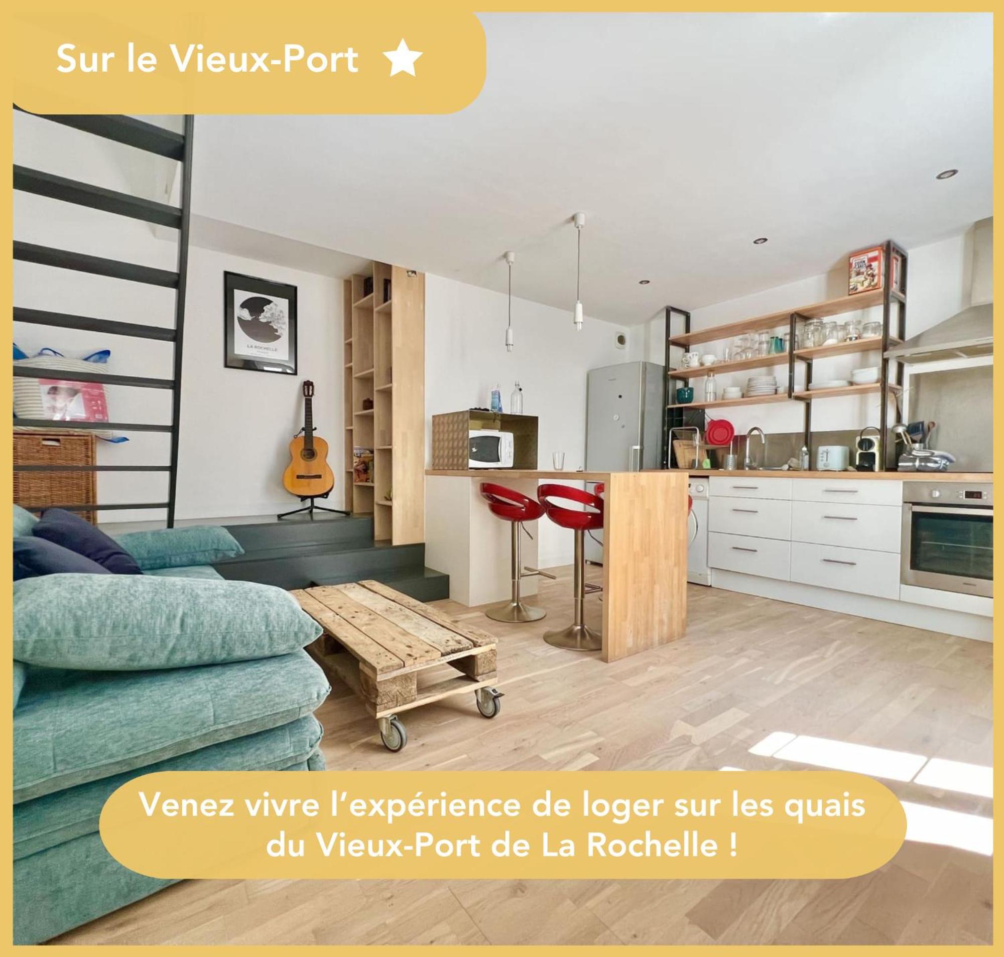 Sur Le Port - Duplex Cosy & Moderne Face Au Port - Wifi Gratuite - Parfaitement Equipe * La Rochelle (Charente-Maritime)